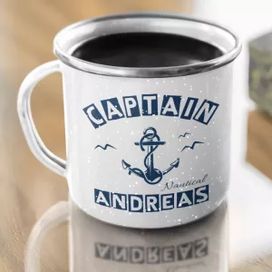 Emaillebecher Kapitän
