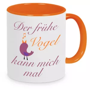 Tasse Der frühe Vogel