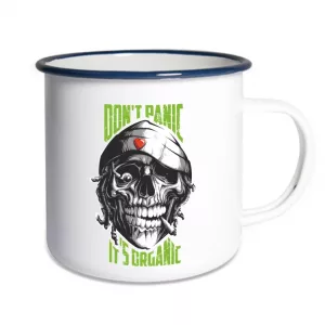 Emaillebecher Dont Panic