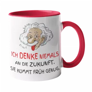 Albert Einstein Tasse Zukunft