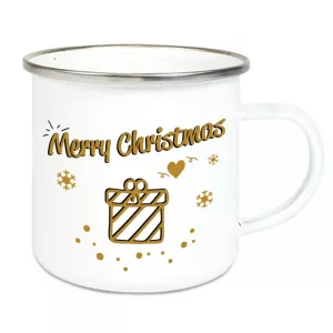 Emaillebecher Merry Christmas