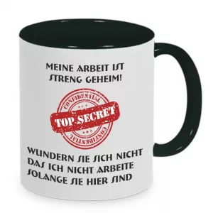 Tasse Streng geheim