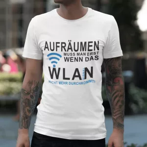T-Shirt WLAN Aufräumen