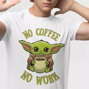 T-Shirt NO COFFEE NO WORK