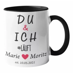 Bedruckte Tasse. Du & Ich #läuft