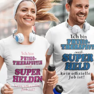 T-Shirt Physiotherapeutin oder Therapeut Superheld/in