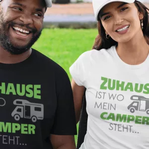 T-Shirt Zuhause ist wo mein Camper steht