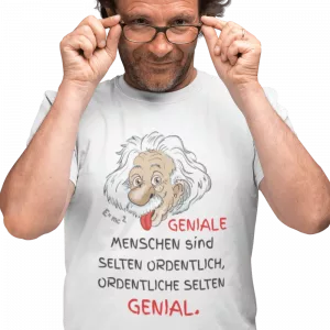 Hochwertiges Einstein T-Shirt mit exklusiven Druck