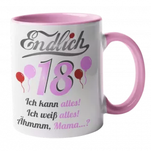 Tasse GeburtstagEndlich 18