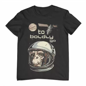 T-Shirt Affe im Weltraum