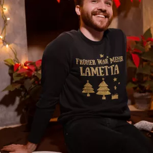 Sweatshirt. Früher war mehr Lametta.