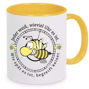 Tasse Wie spät es ist